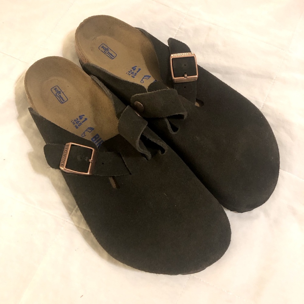 Birkenstock Boston Mocha Brown Clogs 10/41